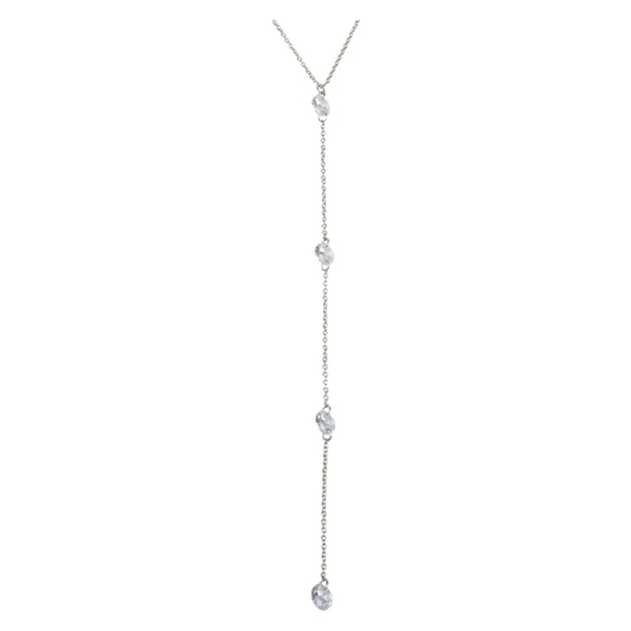 CZ by Kenneth Jay Lane CZ "Y" Style Necklace - Picture 4 of 4